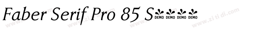 Faber Serif Pro 85 S字体转换